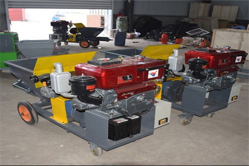 廣興鎮德式內外墻面砂漿石膏噴涂機制造廠車間